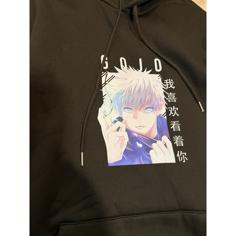 Unbranded‎ Gojo Graphic Hoodie Unisex Medium Black New Jujutsu Kaisen Anime